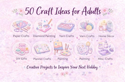 50 craft ideas for adults