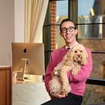 Zack Buchman with puppet